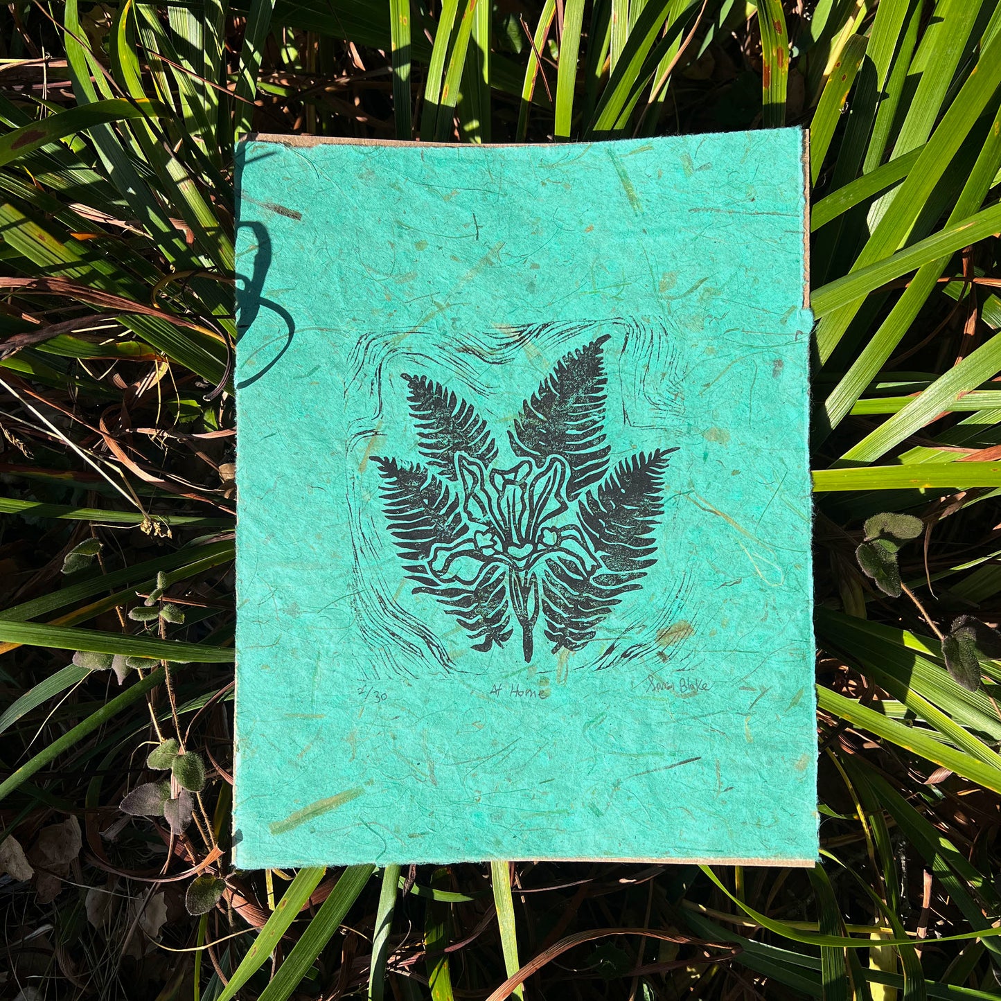 At Home- Block Print