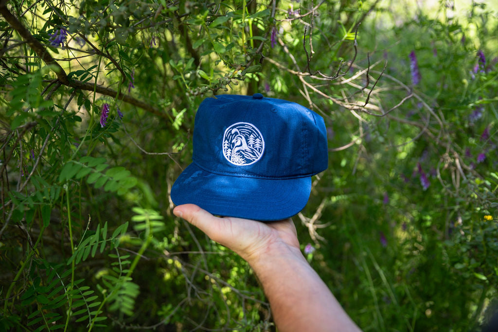Quail 6 Panel- Hemp Blend- Navy