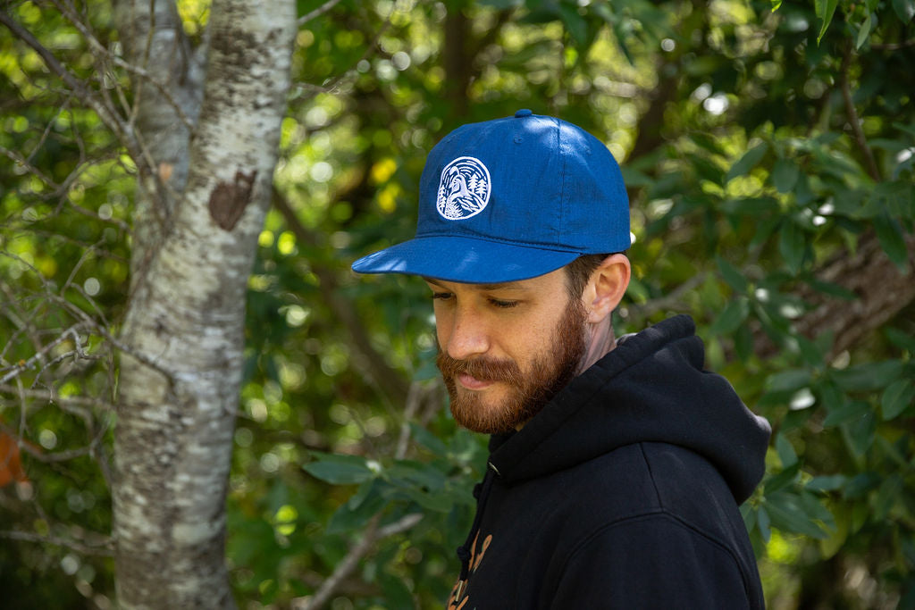 Quail 6 Panel- Hemp Blend- Navy