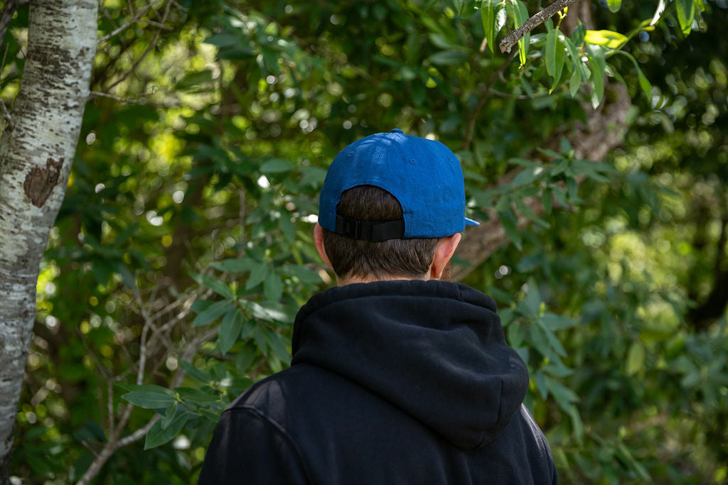 Quail 6 Panel- Hemp Blend- Navy