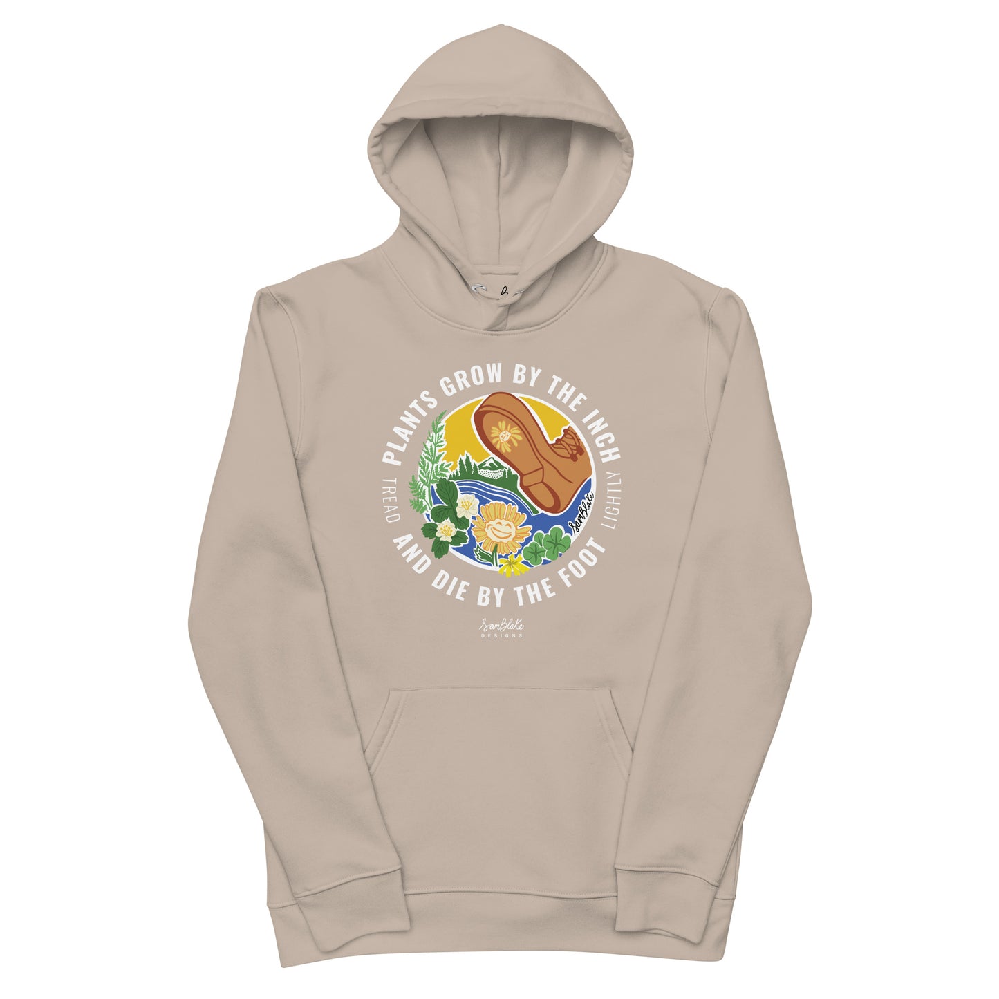 Tread Lightly- Unisex organic hoodie