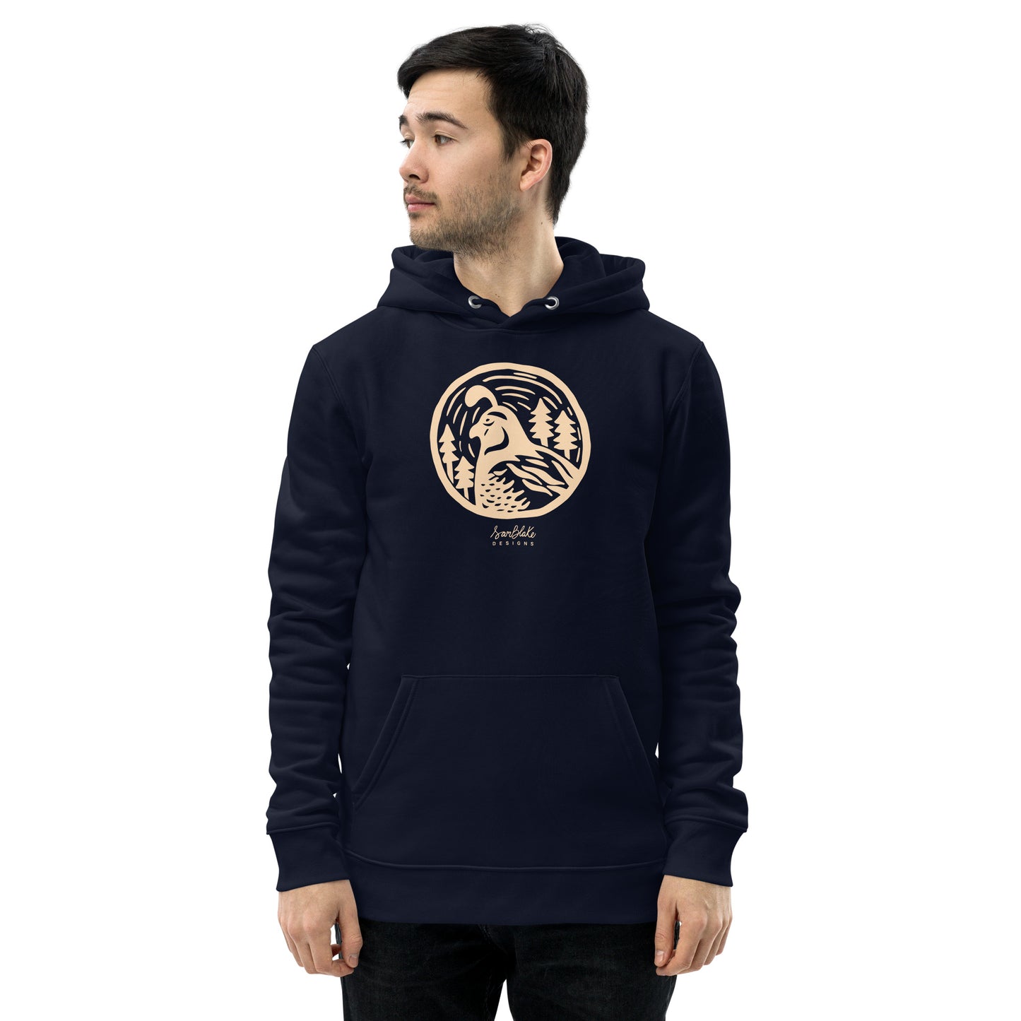 CA Quail- Unisex organic hoodie
