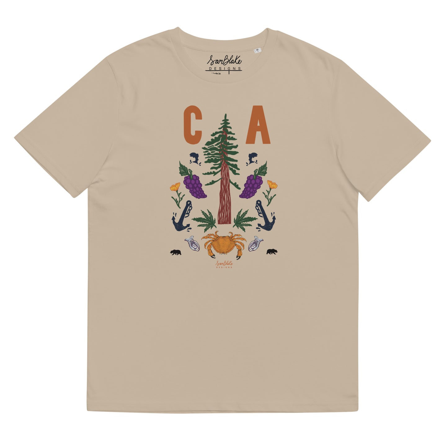 CA Icons- Unisex organic cotton t-shirt