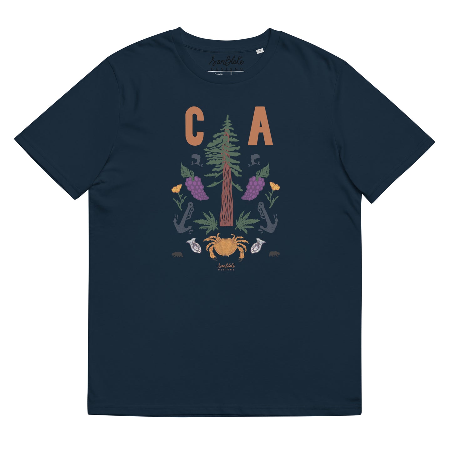 CA Icons- Unisex organic cotton t-shirt