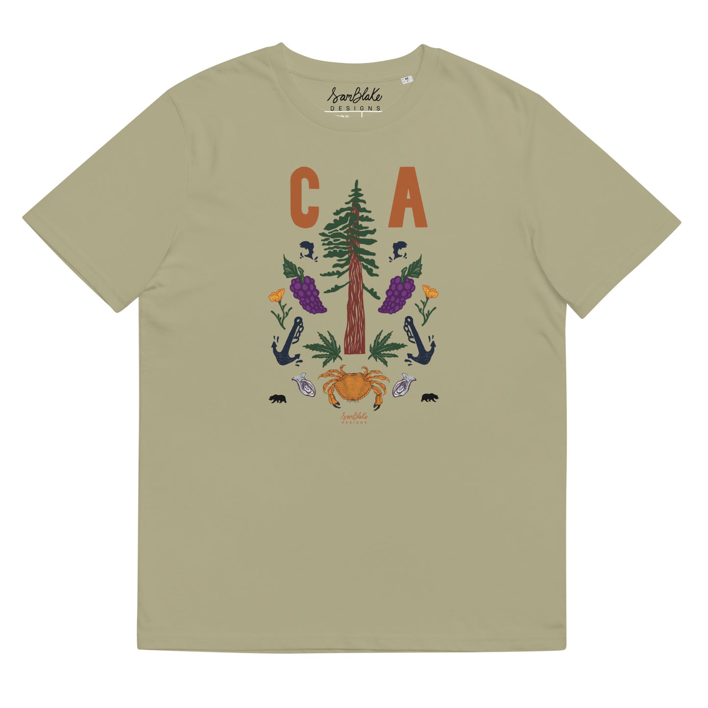CA Icons- Unisex organic cotton t-shirt