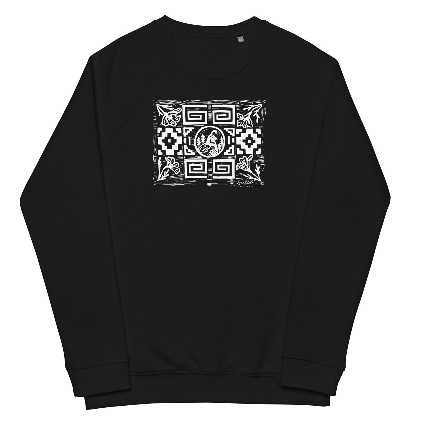 Quail Pattern- Unisex organic pullover
