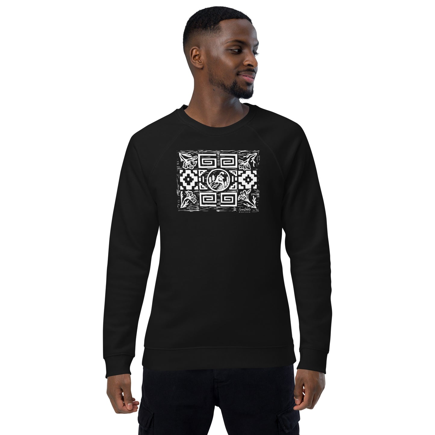 Quail Pattern- Unisex organic pullover
