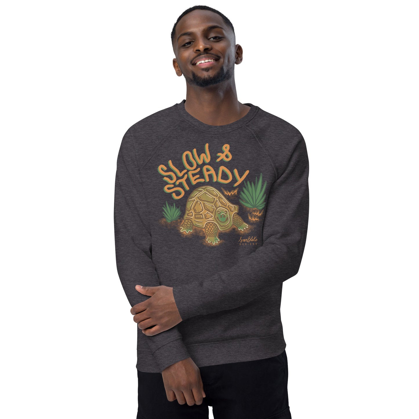 Slow & Steady- Unisex organic pullover