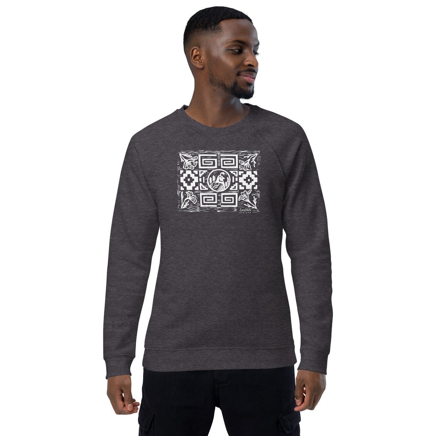 Quail Pattern- Unisex organic pullover