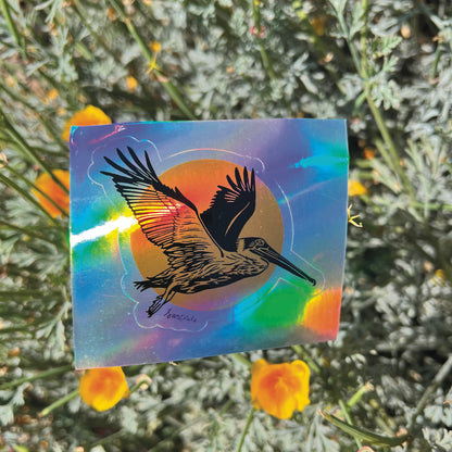 Pelican Sun- Holographic Sticker