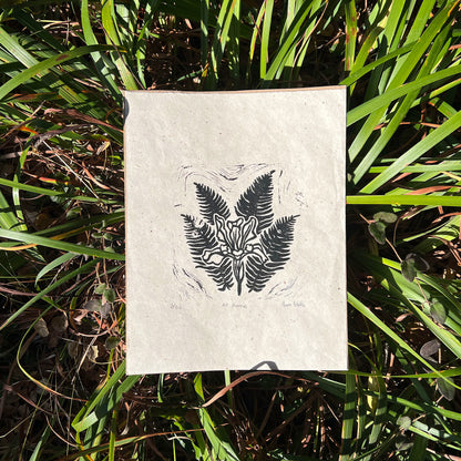 At Home- Block Print