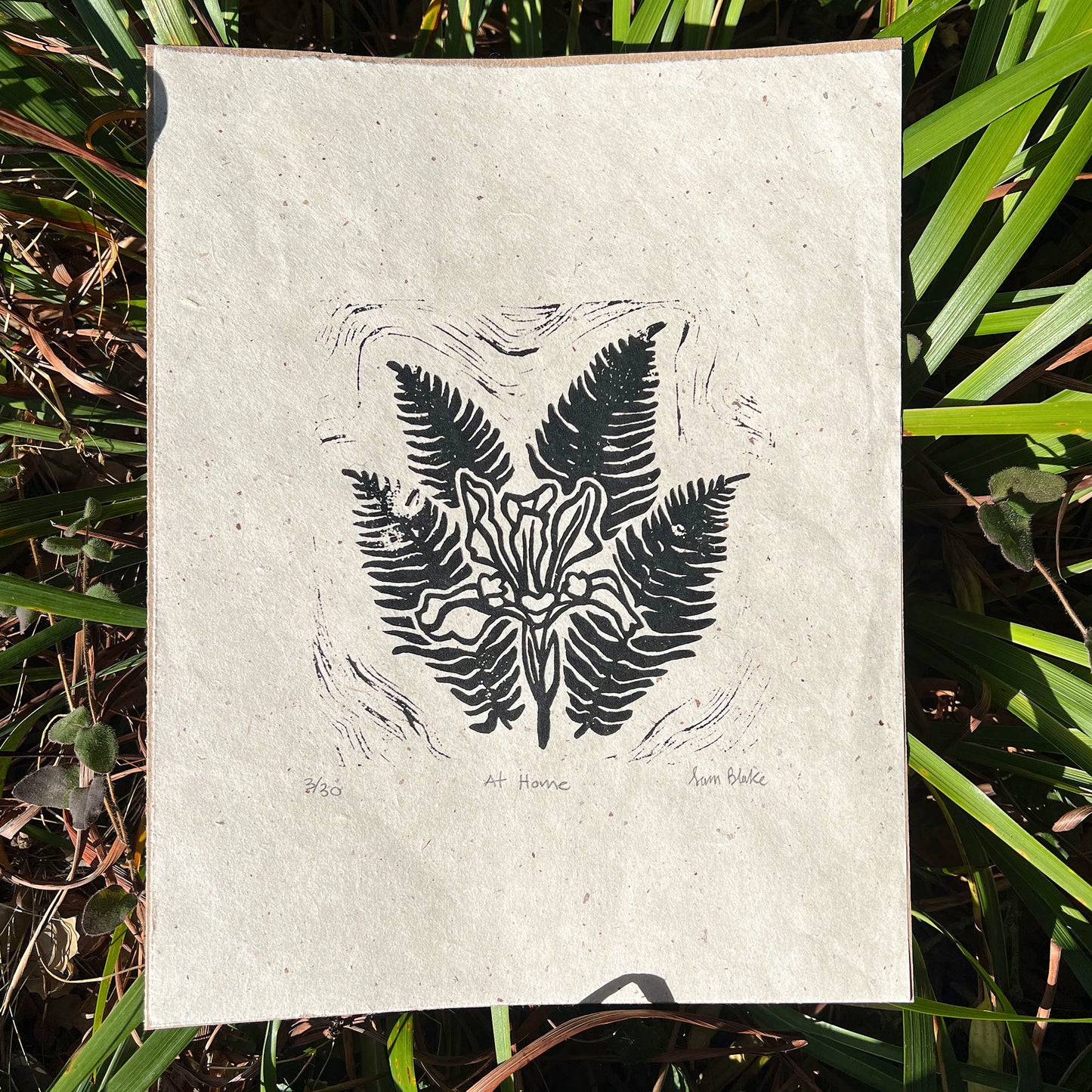 At Home- Block Print