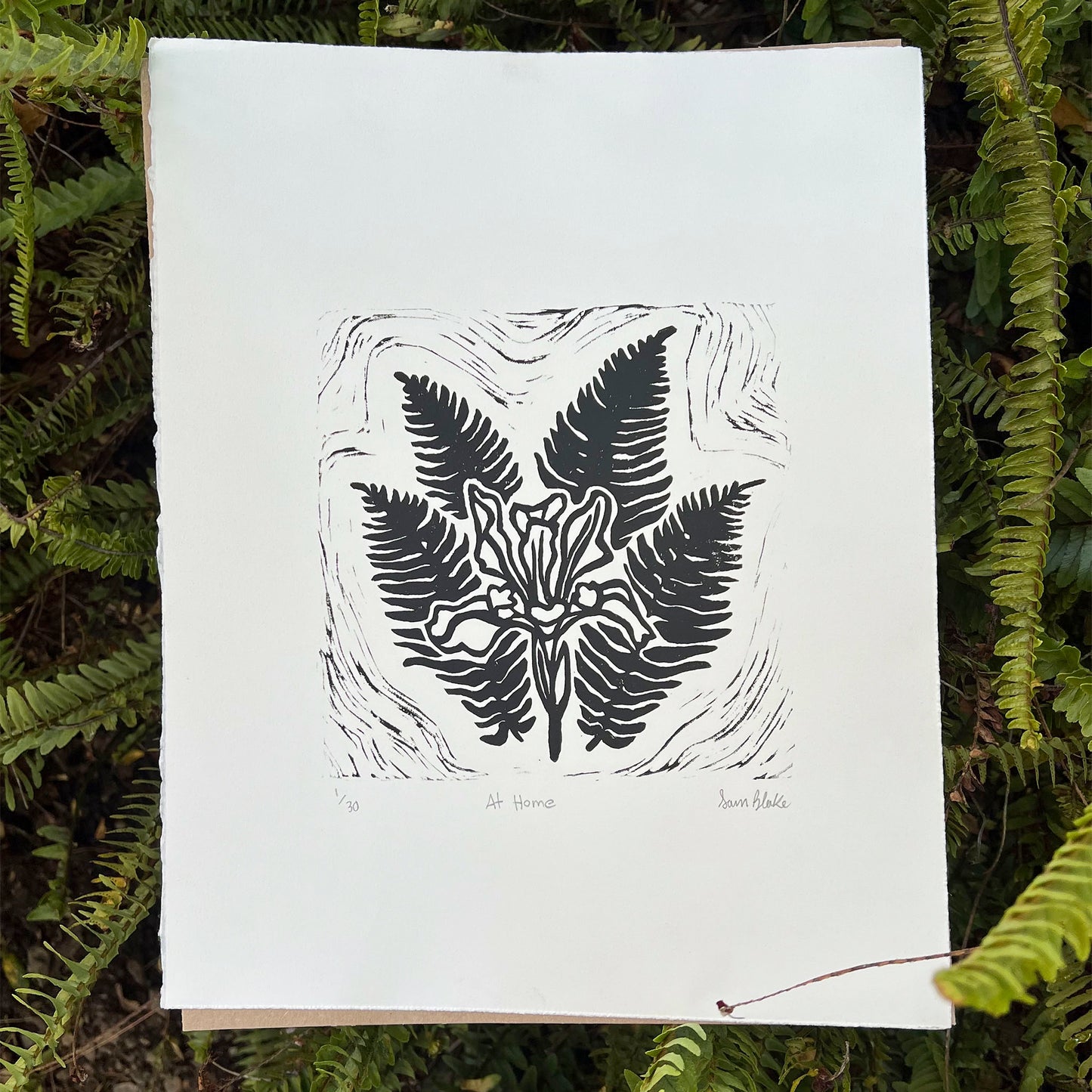 At Home- Block Print