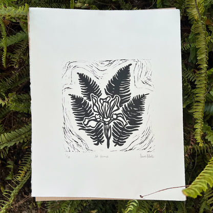 At Home- Block Print