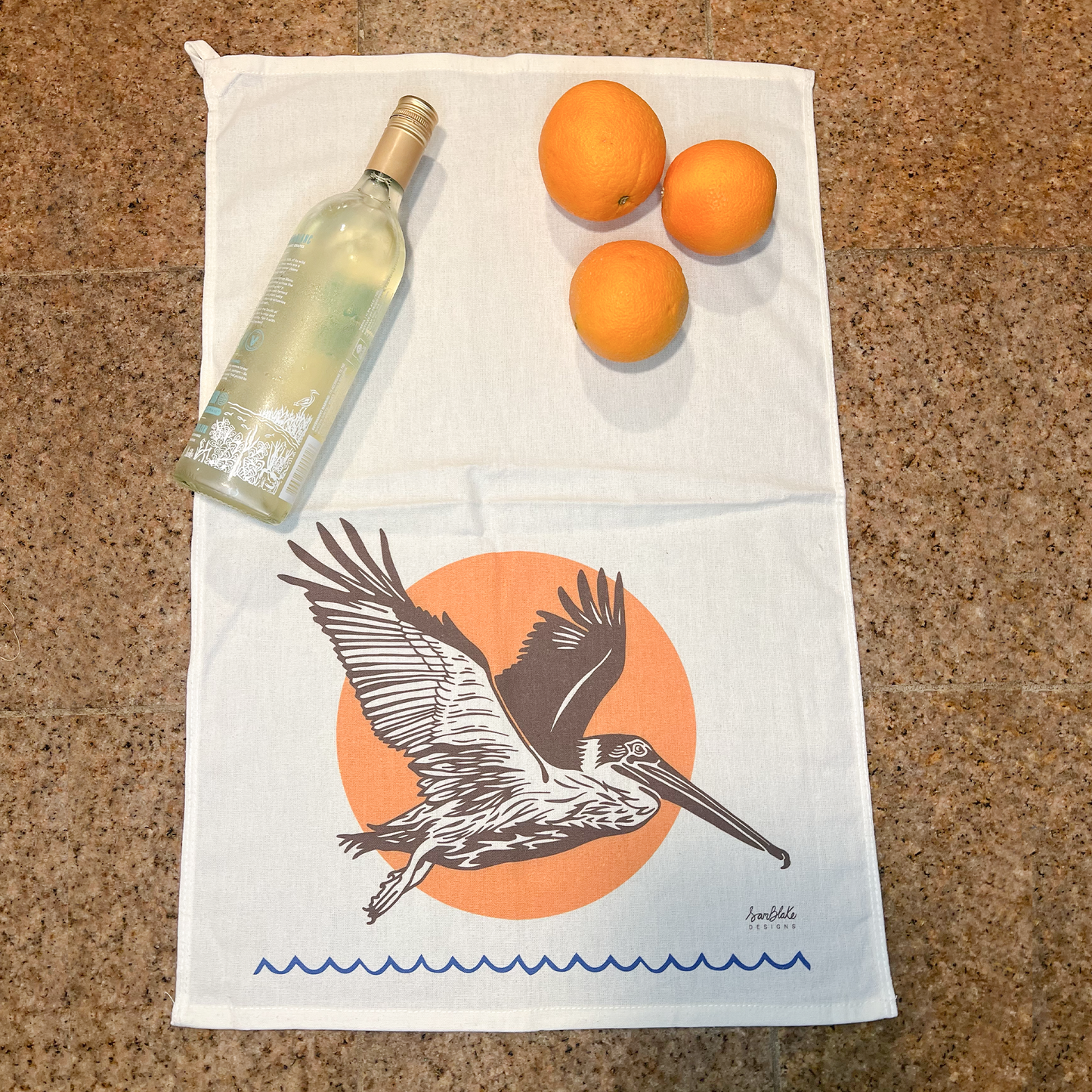 Pelican Sun- Tea Towel