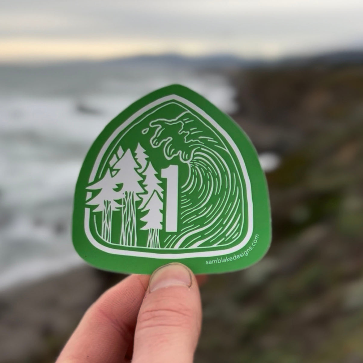 Highway 1- Vinyl Sticker – samblakedesigns