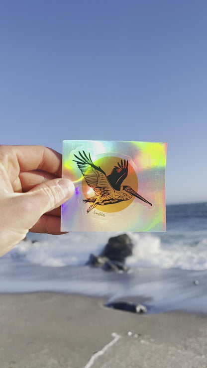 Pelican Sun- Holographic Sticker