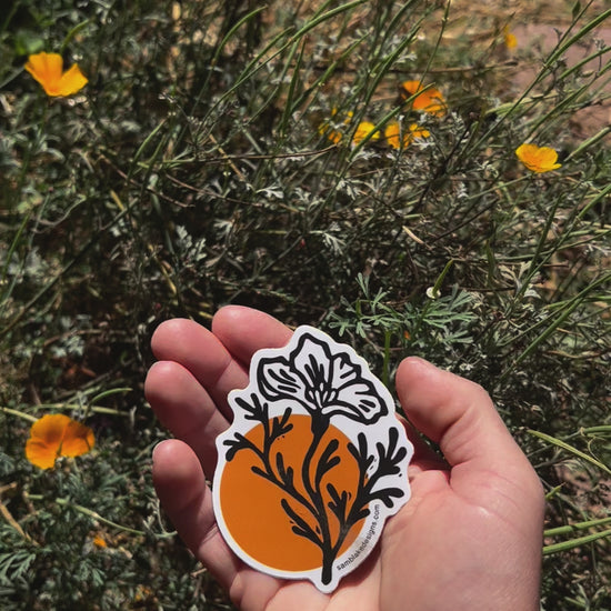 CA-Poppy-sticker-vinylsticker-California