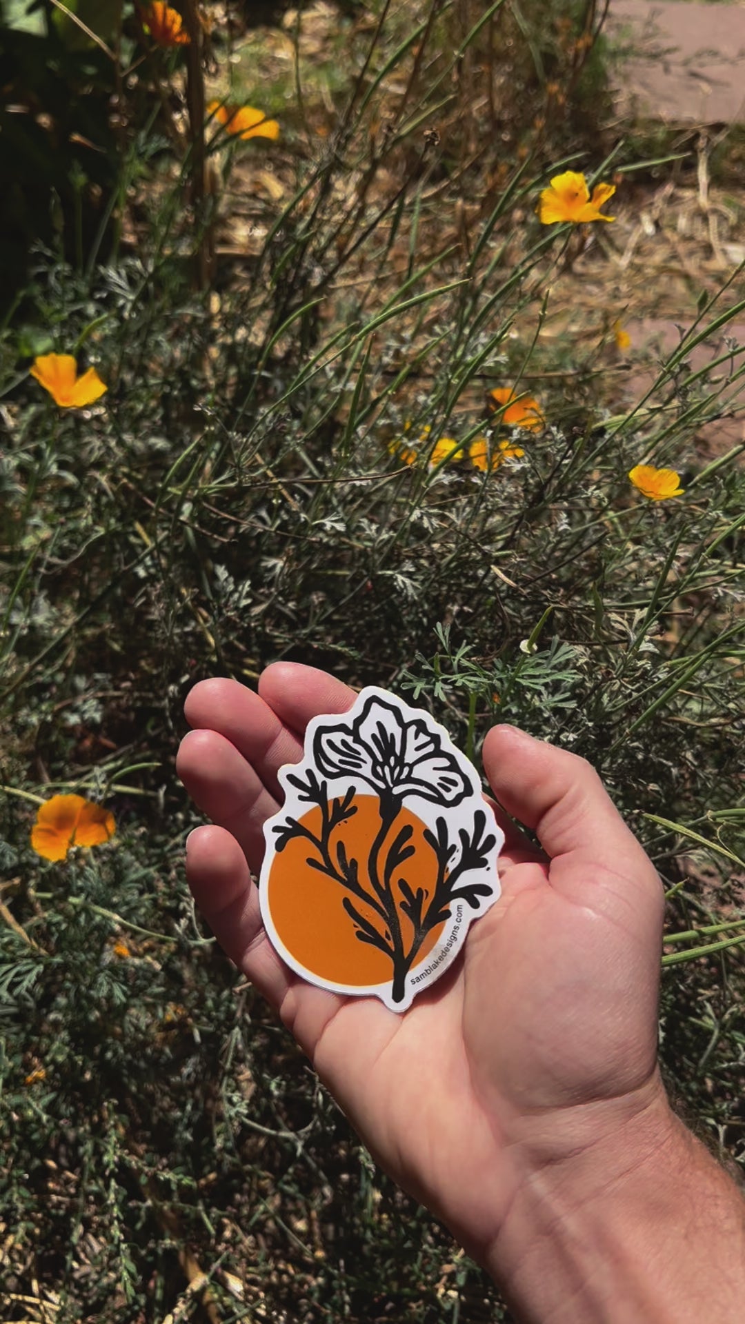 CA-Poppy-sticker-vinylsticker-California