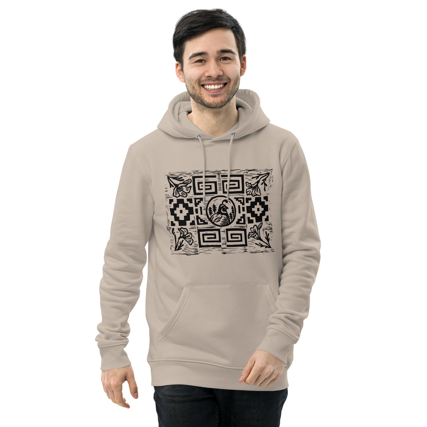 Quail Pattern -Unisex organic hoodie