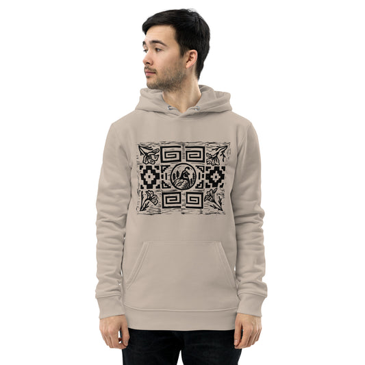 Quail Pattern -Unisex organic hoodie