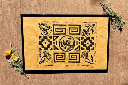 Patterns of Nature- Quail & Poppy